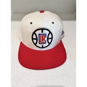 Los Angeles Clippers Adidas NBA Cap Snap Back Red White Blue Black 100% Cotton
